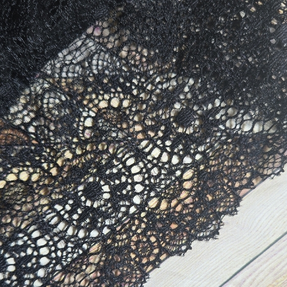 Wilshire & Montana Womens Lace Sheer Underwear Black Undies Medium Nylon Panties - Picture 9 of 12